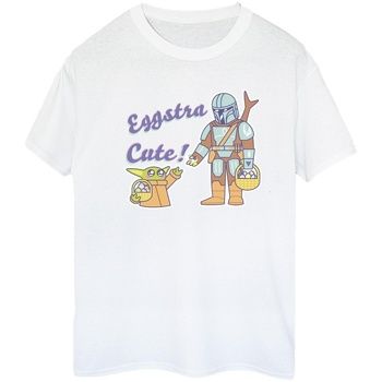 Disney Camiseta manga larga The Mandalorian Eggstra Cute para mujer