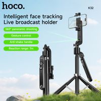 soporte inteligente para transmision en vivo hoco cardan de seguimiento palo de selfie bluetooth 52 control inalambrico mango antivibracion para telefonos