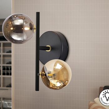 Aplique de pared dark (2 luces)