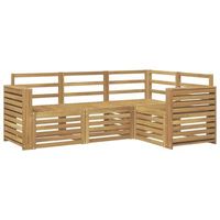conjunto de sofas de exterior 4 uds blanco vidaxl
