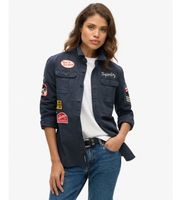superdry para mujer w4010488a camisa scout marino m casual algodon manga larga