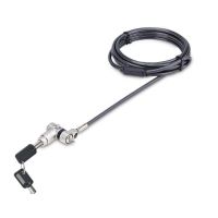 candado de seguridad universal 3 en 1 startechcom cable antirrobo 2m negro