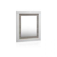 espejo con marco rectangular 90x75 cm kira andersen pino - gris 75 x 90 x 35 cm
