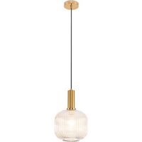 lampara de techo vintage - lampara colgante de cristal - amelia beige