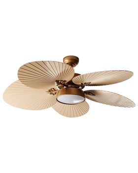 Ventilador de techo con luz  con mando led dorado
