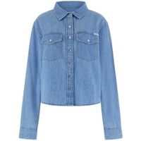 guess cazadora vaquera ls wren denim top para mujer