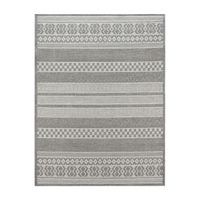 alfombras de interior y exterior verona blanco 160 cm redondo
