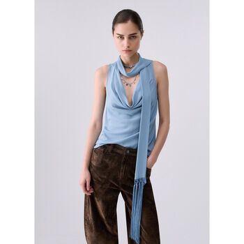 Liu Jo Blusa Top con bufanda para mujer