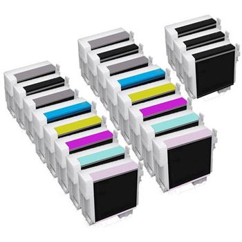 Compatible Multipack Epson SureColor SC-P600 Printer Ink Cartridges (19 Pack) -C13T76044005