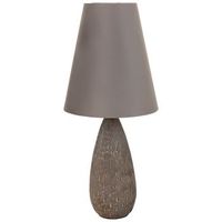 lampara de mesa de poliresina dorada