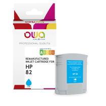 Cartucho de tinta trazador remanufacturado OWA - estÃ¡ndar - Cian - para HP 82