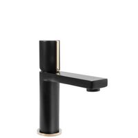 grifo de lavabo rea icon black gold low