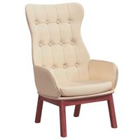 sillon de relax de tela color crema cfw392490