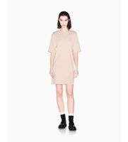 ax armani exchange para mujer xw000825af10356u6223 vestido logo beige xs casual algodon manga corta