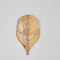 flor de madera de mango para decorar la pared 46x80 cm
