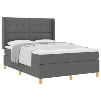 Cama Tapizada 203x163x128 Cm  - Gris