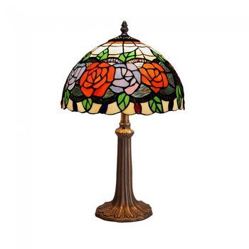 Lámpara de mesa tiffany rosy