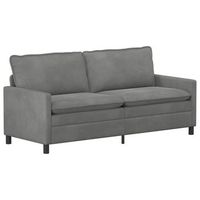 sofa gris oscuro 196 x 81 x 875 cm terciopelo vidaxl