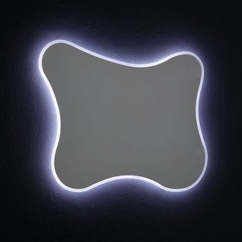 Espejo Contorneado 100x75 Con Marco Retroiluminado Y Reversible