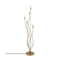 lampara de pie bonibon-13237 oro metal 35x35x155 cm