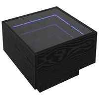 mesa de cafe roble negro 40 x 40 x 30 cm madera de ingenieria