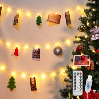 aigostar 3m 20led clip cadena de luces con 20 pinzas para colgar fotos guirnaldas de luces con control remoto fotoclips guirnalda de decoracion para navidad habitaciones bodas blanco calido