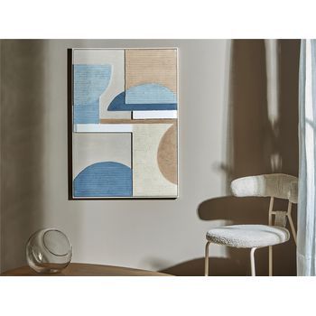 Cuadro Abst. Dif.texturas  Con Marco 72x5x102 Cms