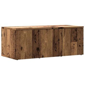 Mueble Para Tv Madera Contrachapada Envejecida 80x34x30 Cm Vidaxl