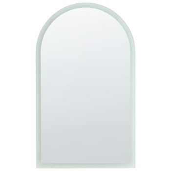 Espejo De Pared Led De Vidrio Sin Contacto Dormitorio Baño 100 X 60 Cm Verde Suin