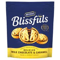 mcvities blissfuls milk choc and caramel