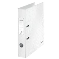 leitz 180 wow carpeta archivador a4 blanco metalizado 50mm