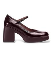 wonders para mujer h-494020249834 zapatos de piel lady granate 41 5 a 8cm hebilla casual