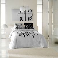 icehome - funda nordica estampada cama 150 - algodon extrasuave - incluye 1 o 2 fundas de almohada - 3n raya