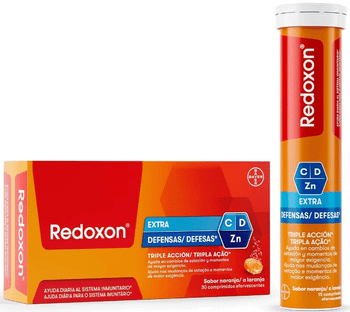 Redoxon Extra Defensas Naranja 30 Comprimidos Efervescentes
