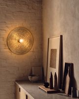aplique de hierro en laton 55x10x55cm