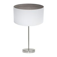 fabrilamp sobremesa tatiana 1xe27 niquelblanco-madgris 63x30x30 cm