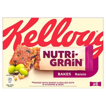 Kelloggs Elevenses Breakfast Bakes Raisin 6 Pack