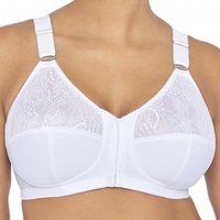 posture support front fastening soft cup bra