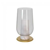 lampara de mesa nora marmol blanco
