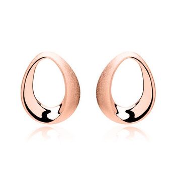 Pendientes de plata 925 bañados en oro rosa
