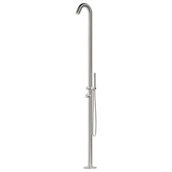 Ducha Exterior Curva De Acero Inoxidable 316 Sined Alghero Inox