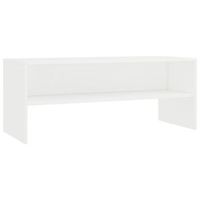 mueble tv  mueble de salon  armario tv madera contrachapada blanco 100x40x40 cm
