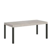 mesa extensible 90246x90 cm everyday premium patas antracita cachemir
