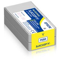 cartucho de tinta epson sjic22py amarillo para colorworks c3500