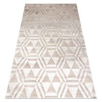 alfombra pearl 51323c beige - geometrico exclusiva estructural 230x330 cm