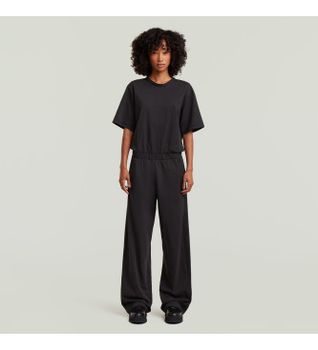 G-Star para mujer. D28670-B771-6484 Mono de punto negro (32/32), Casual, Algodón, Manga corta