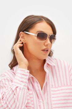 Gafas De Sol Aviador Con Montura Dorada