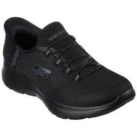 skechers zapatos slip-ons confort et style noir para mujer