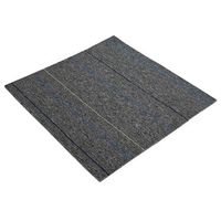 azulejo de alfombra gris mediano con rayas 50 x 50 cm 36 uds vidaxl