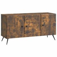 mueble de tv roble ahumado 99 x 345 x 50 cm vidaxl